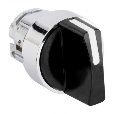 Фотография Исполнительный механизм переключателя ХB4 на 3 положения возвратный без фиксации, без подсветки с короткой ручкой EKF PROxima, артикул XB4BD3