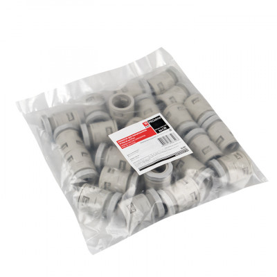 Фотография Коннектор для гофрированной трубы (25 мм) (25 шт) EKF-Plast, артикул kn-t-25