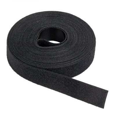 Фотография Хомут-липучка 20 мм (5м ролл) черный EKF PROxima, артикул hlft-2-b