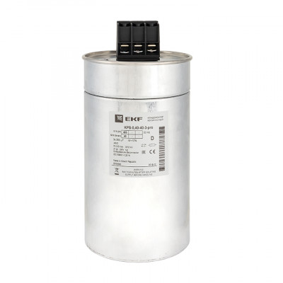 Фотография Конденсатор косинусный КПС-0,4-40-3 EKF PRO, артикул kps-0,4-40-3-pro