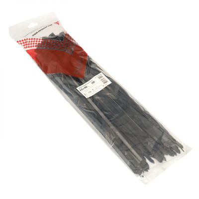 Фотография Хомут P6.6 стандартный (ч), 8.8x450 (100шт) FlexLock PROxima, артикул plc-fl-ctsb-8.8x450