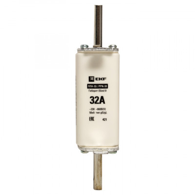 Фотография Плавкая вставка ППН-33 160/ 32А габарит 0 EKF PROxima, артикул fus-33-0/160/32