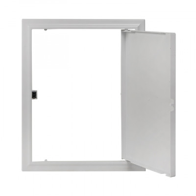 Фотография Люк ревизионный пластик с нажим. замком 200х250 (ШхВ внутр.) EKF Basic, артикул lpnz-200x250