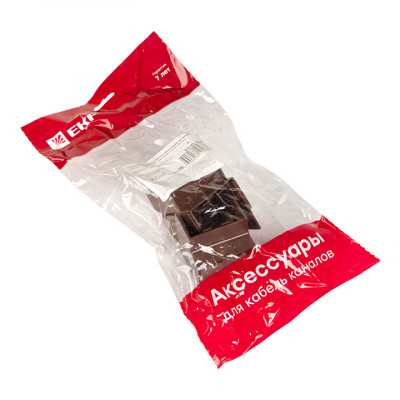 Фотография Угол внутренний (40х25) (4 шт) темное дерево EKF-Plast, артикул ibd-40-25x4