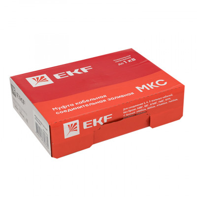 Фотография Муфта соединительная заливная МКС 6-25 мм2 EKF PROxima, артикул mks-3