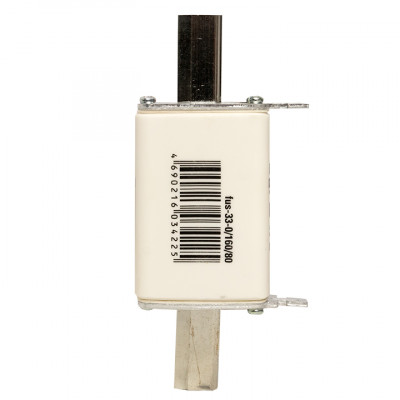 Фотография Плавкая вставка ППН-33 160/ 80А габарит 0 EKF PROxima, артикул fus-33-0/160/80