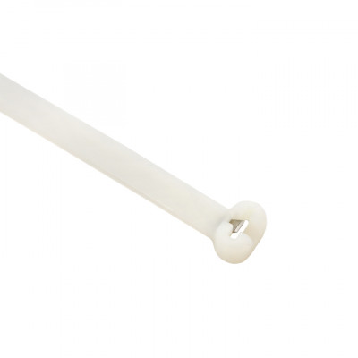 Фотография Хомут нейлоновый со стальным зубом (б), 8x300 (100шт) EKF PROxima, артикул plc-fl-ctsbw-8x300