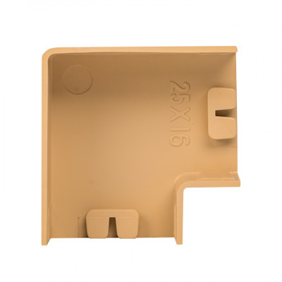 Фотография Поворот 90 гр. (25х16) (4 шт) светлое дерево EKF-Plast, артикул abl-25-16x4