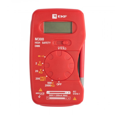 Фотография Мультиметр цифровой M300 EKF Expert, артикул In-180701-pm300