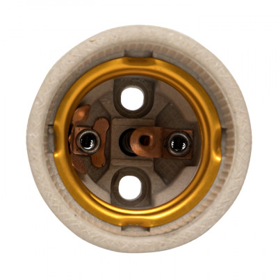 Фотография Патрон керамический E27 индивидуальный  пакет  EKF, артикул LHCe-E27-p