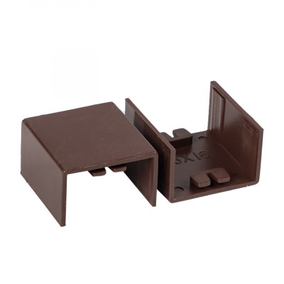 Фотография Соединитель (25х16) (4 шт) темное дерево EKF-Plast, артикул cond-25-16x4