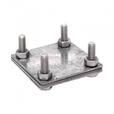 Фотография Зажим полоса 40 - полоса 40 (3 пластины 70x70мм) Ni EKF PROxima, артикул lp-g3105-ni