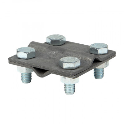 Фотография Зажим крестовидный прут-прут   (пластина 57x57мм) HZ EKF PROxima, артикул lp-g3109