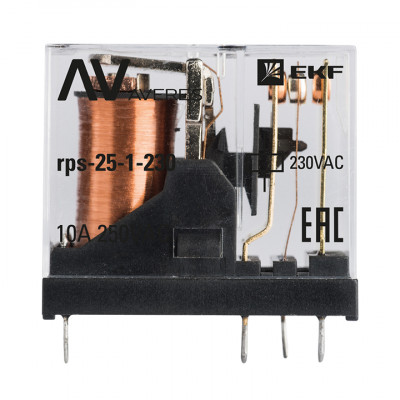 Фотография РП slim 25/1 10A 230В AC EKF AVERES, артикул rps-25-1-230