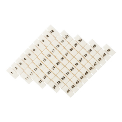 Фотография Маркеры для JXB-ST 1,5 с нумерацией 1-50 (100 шт.) EKF PROxima, артикул zb-st-1.5-1-50