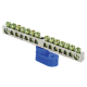 Фотография Шина 0 N (6x9мм) 14 отв. цинк синий угловой изолятор EKF PROxima, артикул sn1-63-14-1