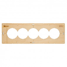 Шаблон для подрозетников c 5 отв. диам. 82 мм EKF Expert
