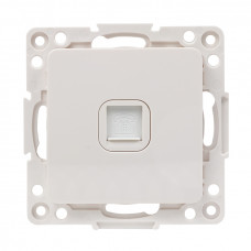 Стокгольм Механизм Розетки Phone 1-местной белый EKF PROxima