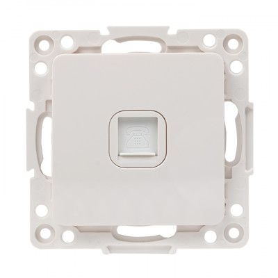 Фотография Стокгольм Механизм Розетки Phone 1-местной белый EKF PROxima, артикул EYT01-034-10