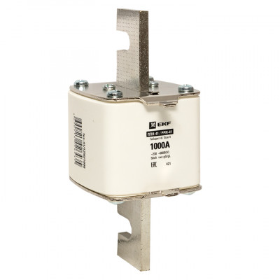 Фотография Плавкая вставка ППН-41 1250/1000А габарит 4 EKF PROxima, артикул fus-41/1250/1000