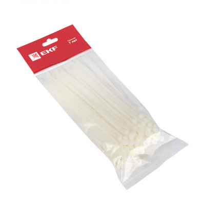 Фотография Хомут нейлоновый с отверстием для крепления (3,6х200) (100шт.) EKF PROxima, артикул plc-c-o-3.6x200