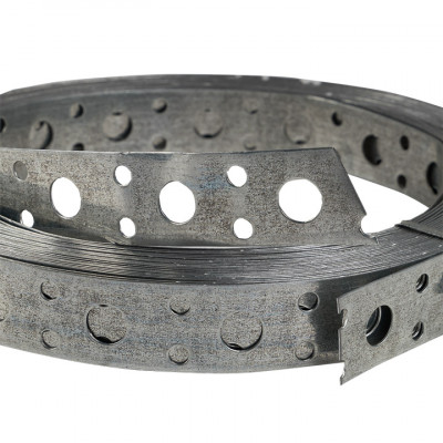 Фотография Лента перфорированная монтажная прямая 12х0,55 (10 м) EKF, артикул lpmp12x0.55-10