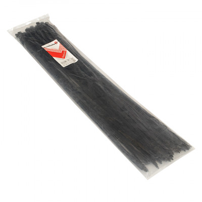 Фотография Хомут P6.6 стандартный (ч), 12.4x1000 (100шт) FlexLock PROxima, артикул plc-fl-ctsb-12.4x1000