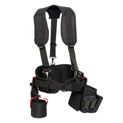 Фотография Пояс монтажника с 3 сумками и разгрузочными ремнями С-15 EKF, артикул C-15
