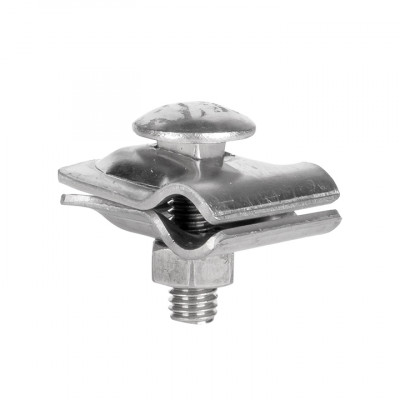 Фотография Зажим прута универсальный малый (пластина 30x30мм) NI EKF PROxima, артикул lp-51510-ni