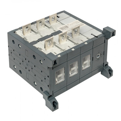 Фотография Рубильник   400A 3P реверсивный без рукоятки управления TwinBlock EKF, артикул tb-s-400-3p-rev