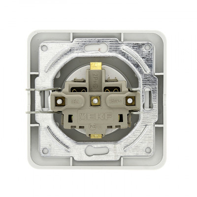 Фотография Лондон Розетка 1-местная с заземлением 16А белая EKF PROxima, артикул EER16-028-10