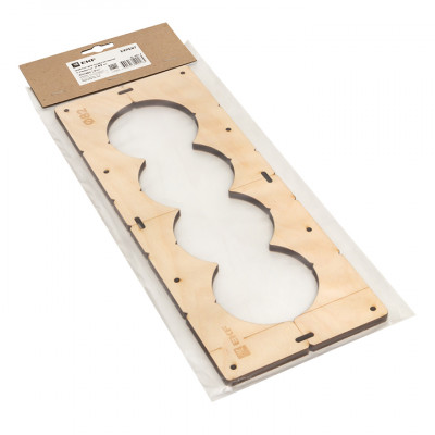 Фотография Шаблон для подрозетников c 4 отв. диам. 82 мм EKF Expert, артикул sh-d82-4