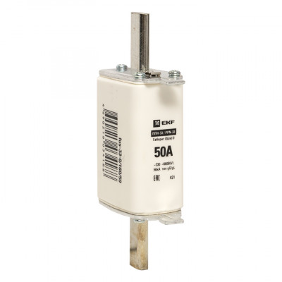 Фотография Плавкая вставка ППН-33 160/ 50А габарит 0 EKF PROxima, артикул fus-33-0/160/50