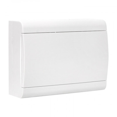 Фотография Щит распределительный ЩРН-П-12 (пром. упаковка) белая дверца IP41 EKF Basic, артикул pb-n-12w-bas