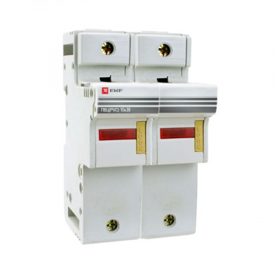 Фотография Предохранитель-разъединитель для ПВЦ 10x38 2P (с индикацией) EKF PROxima, артикул pr-10-38-2