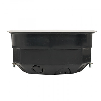 Фотография Коробка распаячная КМП-020-023 для полых стен с металлическими лапками, клеммником и крышкой (108х50) EKF PROxima, артикул plc-kmp-020-023