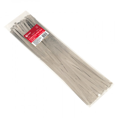 Фотография Хомут AISI 316 из нержавеющей стали, 12x680 (100 шт.) FlexLock PROxima, артикул plc-fl-tss-316-12x680