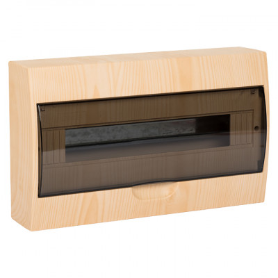 Фотография Щит распределительный навесной ЩРН-П-18 светлое дерево IP41 EKF PROxima, артикул pb40-n-18-light