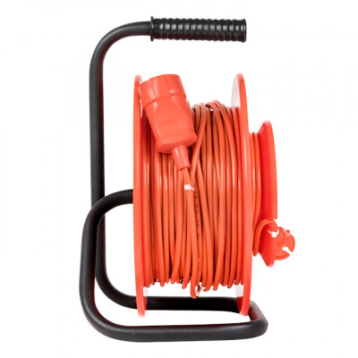 Фотография Удлинитель на катушке Атлант 2.0 1 гнездо 30м без заземления  ПВС 2*1 10А/2,2кВт PROxima, артикул UKA02-10-210-1-30