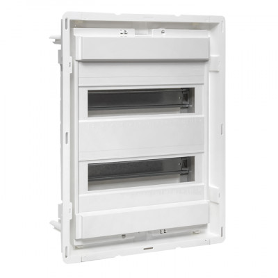 Фотография Основание силового щита Nova (с DIN-рейками) 24 модулей IP40 EKF PROxima, артикул nv-pbase-24