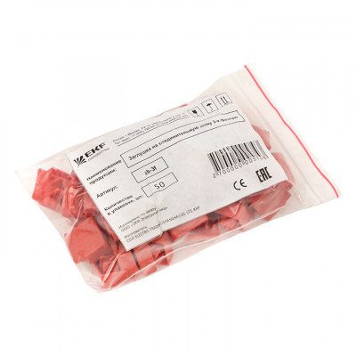 Фотография Заглушка на соединительную шину 3-х фазную (50шт.) EKF PROxima, артикул zh-3f