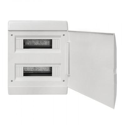 Фотография Щит распределительный ЩРВ-П-24 SlimBox белая дверца IP41 EKF PROxima, артикул sb-v-24w