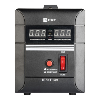 Фотография Стабилизатор напряжения напольный TITAN F-1000 EKF PROxima, артикул stab-f-1000