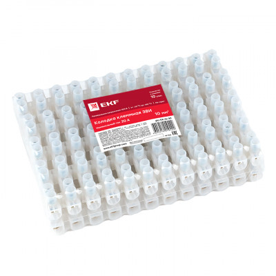 Фотография Колодка клеммная (16мм) 30А (10шт.) EKF PROxima, артикул plc-KK-16-30