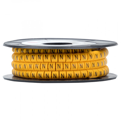 Фотография Маркер кабельный 4,0 мм2 4 (500 шт.) (ЕС-2) EKF PROxima, артикул plc-KM-4-4