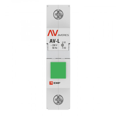Фотография Лампа сигнальная AV-L зеленая EKF AVERES, артикул av-l-green-averes