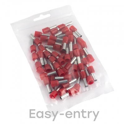 Фотография Наконечник штыревой втулочный изолированный НШвИ 10,0-12 (50шт.) EKF PROxima, артикул nhvi-10.0-12