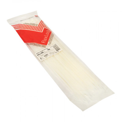 Фотография Хомут P6.6 стандартный (б), 4.8x350 (100шт) FlexLock PROxima, артикул plc-fl-ctsw-4.8x350