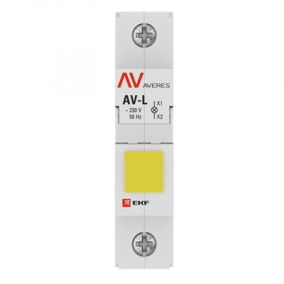 Фотография Лампа сигнальная AV-L желтая EKF AVERES, артикул av-l-yellow-averes