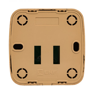 Фотография Розетка Phone 1-местная ОП Минск светлое дерево EKF, артикул EGT01-034-30